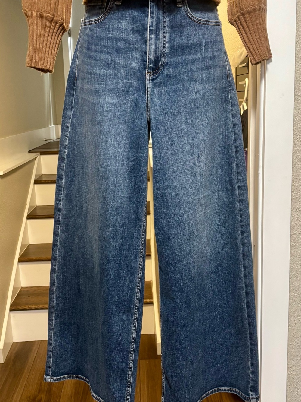 rag & bone New York High Rise Wide-Leg Cropped Jeans